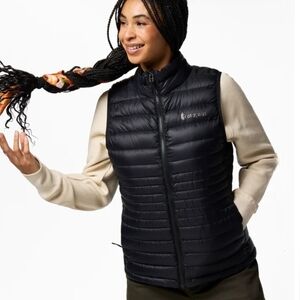 NWT Cotopaxi Women's Black Iconic Fuego 800 Fill Down Quilted Puffer Vest ($185)